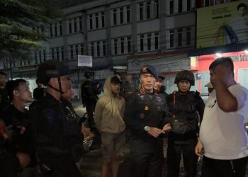 Patroli Blackout, Brimob Polda Sumut Gagalkan Aksi Pencurian Kabel Tembaga di Helvetia