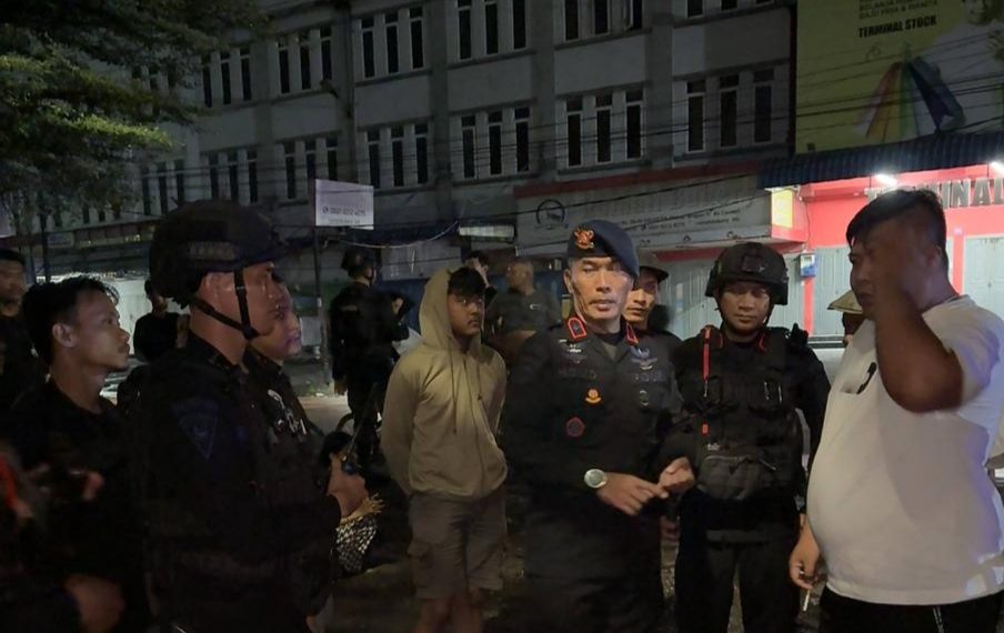 Patroli Blackout, Brimob Polda Sumut Gagalkan Aksi Pencurian Kabel Tembaga di Helvetia