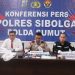 Polres Pakpak Bharat Gelar Konferensi Pers Ops Antik Toba 2026 Berhasil Ringkus Bandar, Pengedar, Penyalahgunaan Narkoba Dan Grebek Sarang Narkoba ( GSN ).