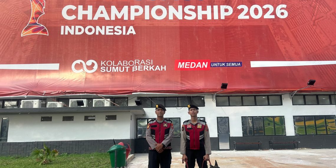 Unit K-9 Polda Sumut Turun ke Stadion Teladan, Perkuat Pengamanan Piala AFF U-19 2026