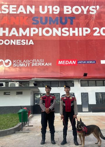 Unit K-9 Polda Sumut Turun ke Stadion Teladan, Perkuat Pengamanan Piala AFF U-19 2026