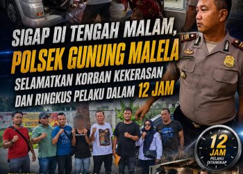 Sigap Di Tengah Malam, Polsek Gunung Malela Selamatkan Korban Kekerasan Dan Ringkus Pelaku Dalam 12 Jam