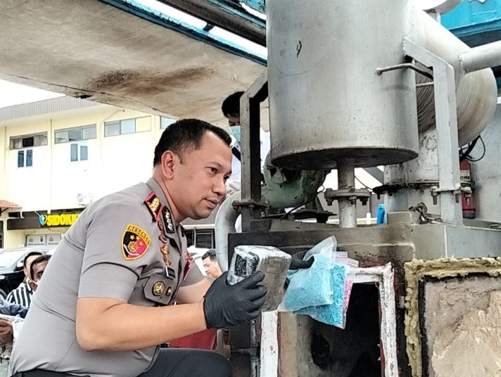 Polrestabes Medan Musnahkan Narkoba Senilai Rp259 Miliar, Ungkap 997 Kasus dan Tangkap 1.211 Tersangka Jaringan Internasional