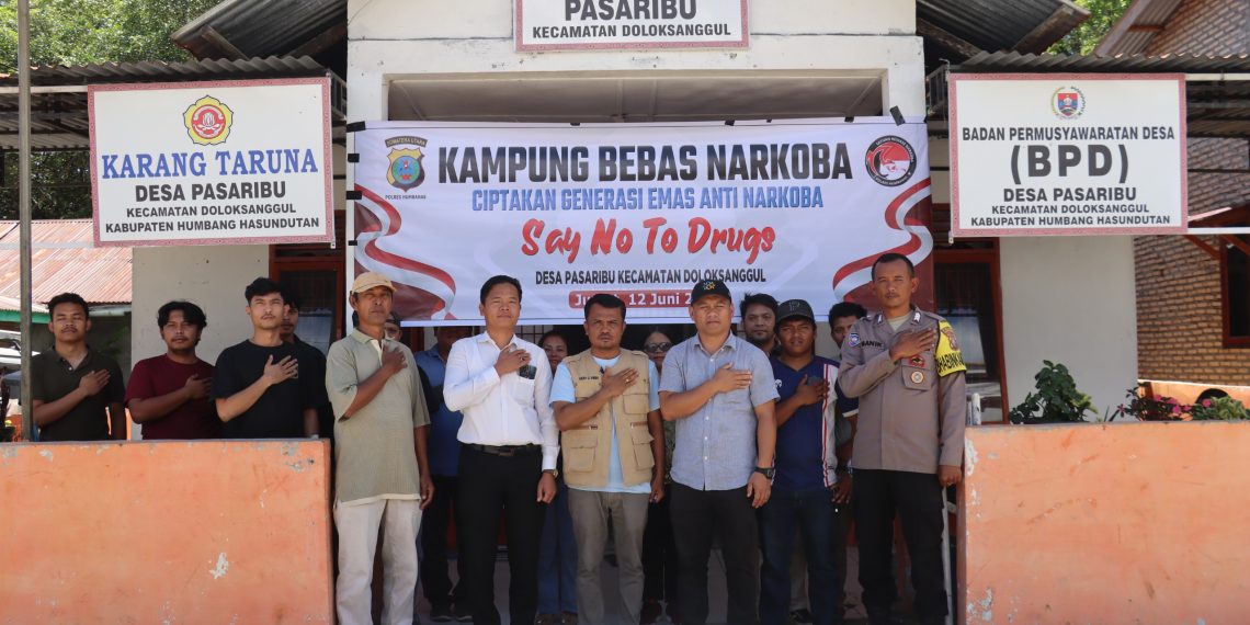 Perangi Narkoba hingga Desa, Kampung Tangguh Dibentuk di desa Pasaribu Doloksanggul