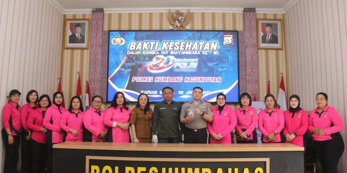 Bakti Kesehatan Polres Humbahas, Donor Darah untuk Kemanusiaan