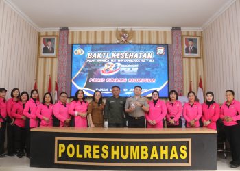 Bakti Kesehatan Polres Humbahas, Donor Darah untuk Kemanusiaan