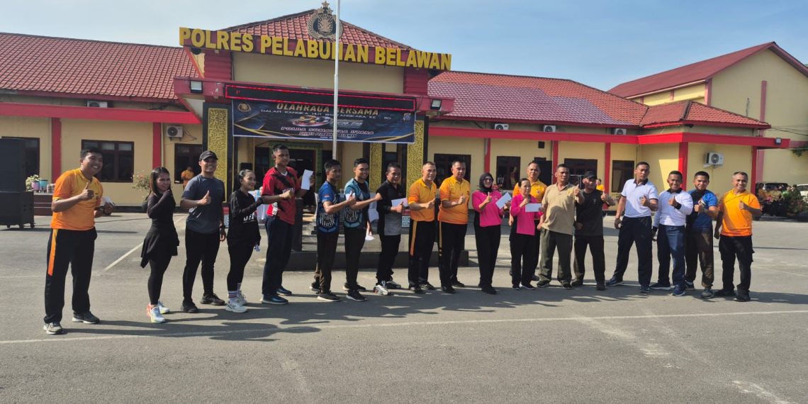 Pelindo Regional 1 Cabang Belawan Turut Semarakkan Hari Bhayangkara ke-80 melalui Olahraga Bersama