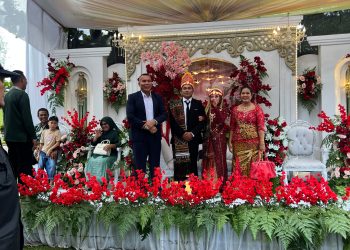 Pernikahan Putri Sekcab DPC GRIB JAYA Kota Medan Berlangsung Meriah di Bengkalis, Dihadiri Pengurus GRIB JAYA Riau