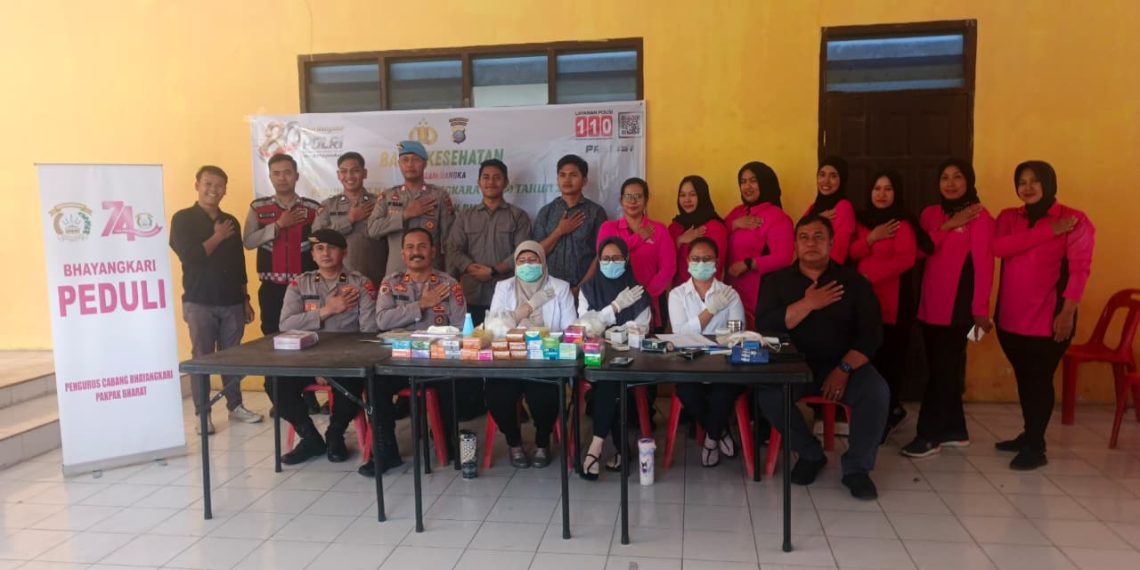 Terus Berbuat Untuk Masyarakat Polres Pakpak Bharat Adakan Bakti Kesehatan Sambut HUT Bhayangkara Ke – 80.