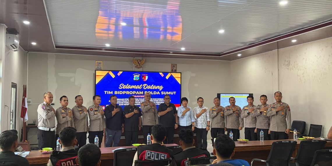 Bid Propam Polda Sumut Lakukan Sosialisasi Pembinaan Etika Profesi Polri T.A 2026 Di Polres Pakpak Bharat.