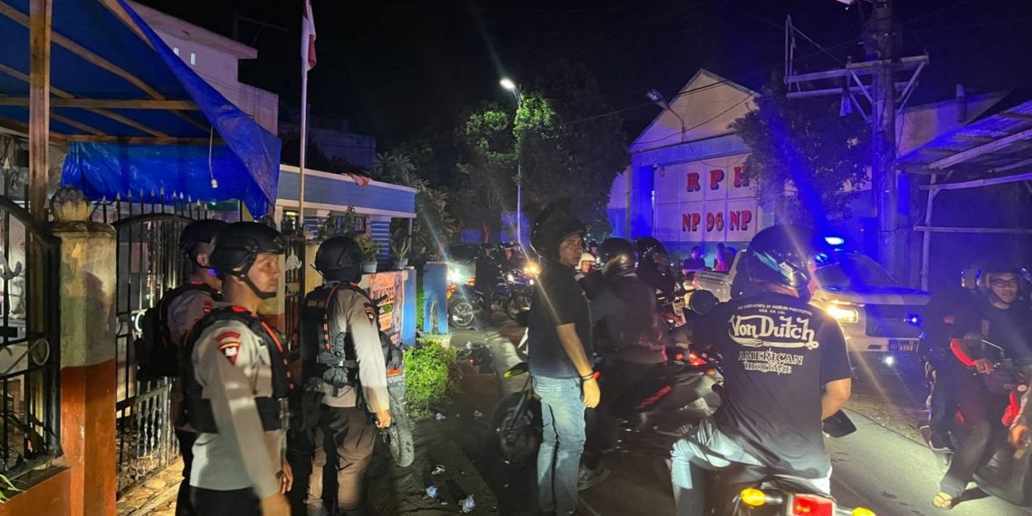 Brimob Polda Sumut Hadir di Tengah Malam, Patroli Gabungan KRYD Persempit Ruang Gerak Pelaku Kejahatan Jalanan