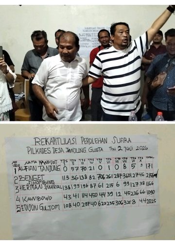 Warga Terharu, Benget Sihombing Unggul dan Terpilih Menjadi Kepala Desa Tanjung Gusta