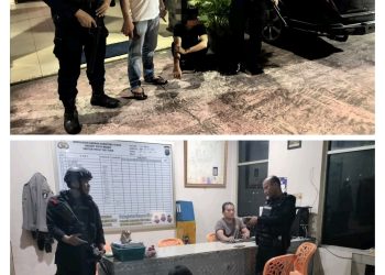 Brimob Polda Sumut Gagalkan Tawuran Dini Hari di Medan, Empat Pemuda dan Dua Kelewang Diamankan