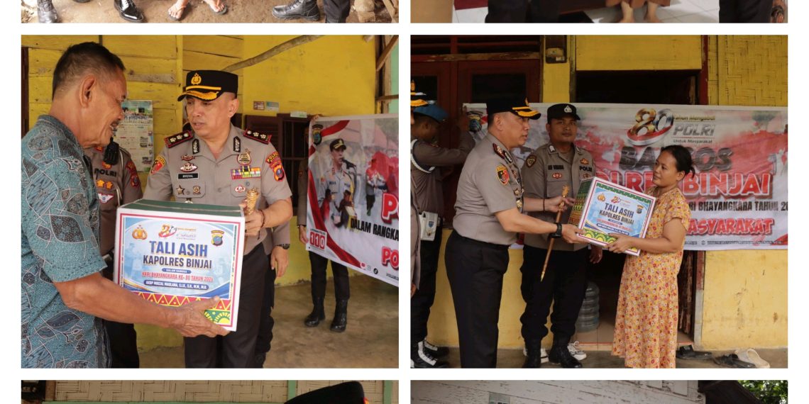 Polres Binjai Tebar Kepedulian Sosial Menyambut Hari Bhayangkara ke-80, Wujud Nyata Polri Humanis dan Hadir untuk Masyarakat