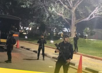Sisir Titik Rawan Kota Medan, Patroli Satuan Brimob Polda Sumut Hadirkan Rasa Aman