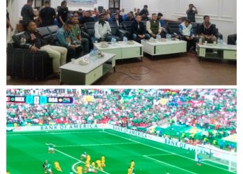 Bangun Kebersamaan, Polres Binjai Nobar Piala Dunia 2026
