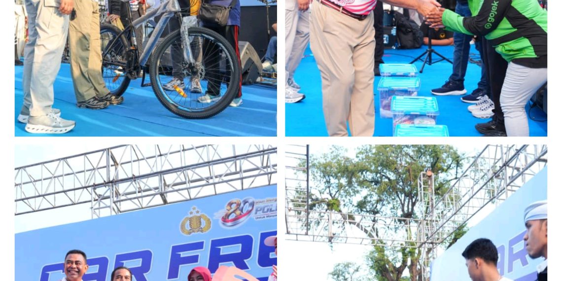 Semarak Bhayangkara ke-80, Polda Sumut Hadirkan Layanan Sosial dan Kepedulian Nyata untuk Masyarakat di CFD Medan