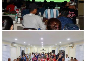 Kapolrestabes Medan Nobar Kick Off Piala Dunia 2026 Bersama Personel dan Masyarakat