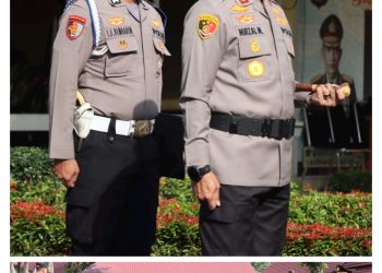 Kapolres Binjai Serah Terimakan Jabatan Kasat Reskrim, Kasat Lantas, Kapolsek Binjai Barat dan Kapolsek Selesai
