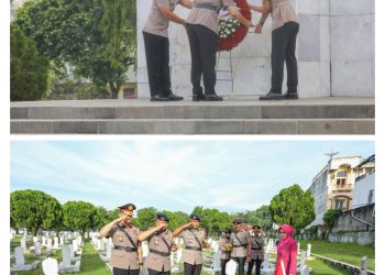 Sambut HUT Bhayangkara ke-80, Polda Sumut Ziarah ke TMP Medan, Teguhkan Semangat Pengabdian dan Keteladanan Pahlawan