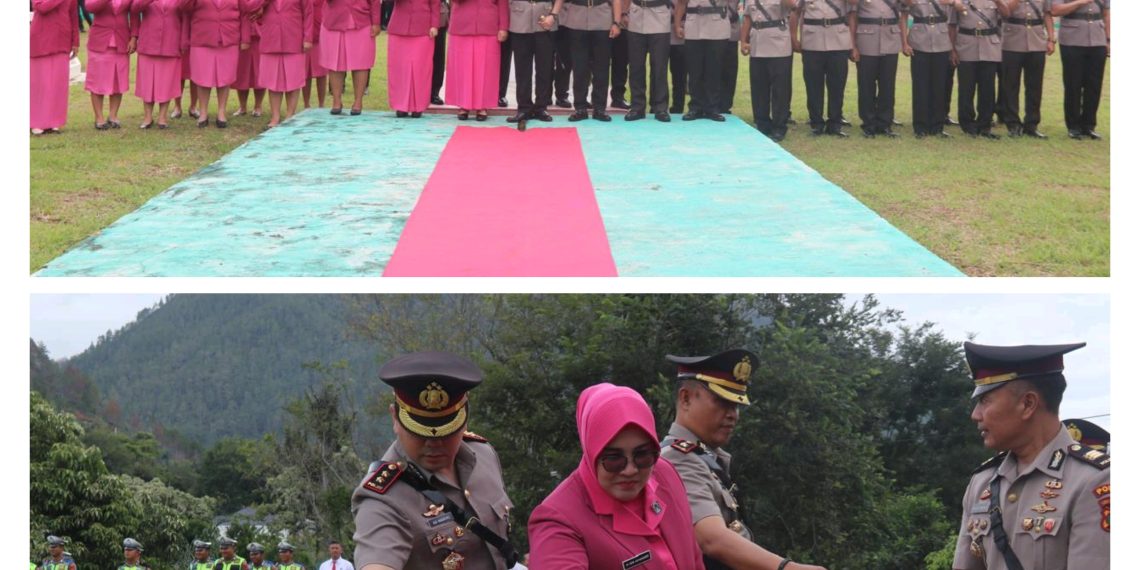 Jelang HUT Bhayangkara ke-80, Polres Humbahas dan Polres Toba Gelar Ziarah di TMP Bahagia Balige