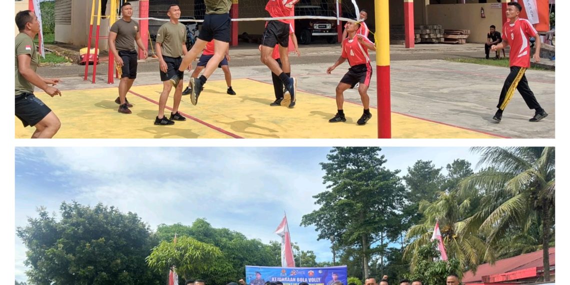 Batalyon C Pelopor Sat Brimobda Polda Sumut Gelar Pertandingan Volly Meriahkan HUT Bhayangkara Ke – 80.