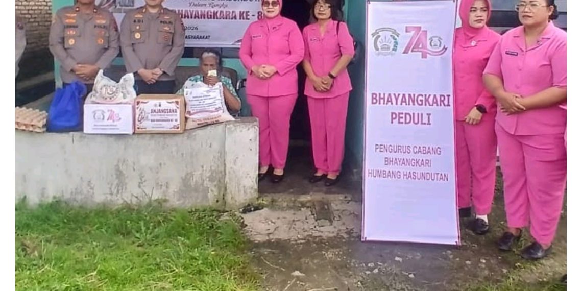 Anjangsana Polres Humbahas, Pererat Silaturahmi dan Berbagi di HUT Bhayangkara