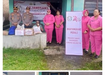 Anjangsana Polres Humbahas, Pererat Silaturahmi dan Berbagi di HUT Bhayangkara