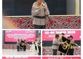 Kapolda Sumut Pimpin Upacara Pemuliaan Nilai-Nilai Tribrata, Perkuat Integritas Personel Sambut Hari Bhayangkara ke-80