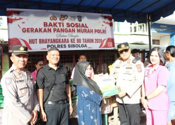 Polres Sibolga Gelar Gerakan Pangan Murah, Bantu Masyarakat Akses Bahan Pokok dengan Harga Terjangkau