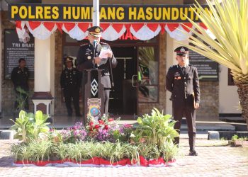 Polres Humbahas Gelar Upacara HUT Bhayangkara ke-80, Tegaskan Komitmen “Polri Untuk Masyarakat”