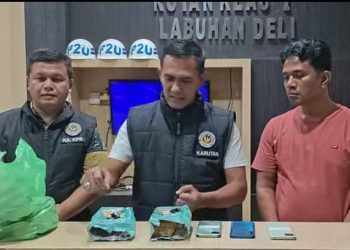 Penyelundupan Diduga Narkotika Jenis Sabu Berhasil Digagalkan Petugas P2U Rutan Kelas I Labuhan Deli