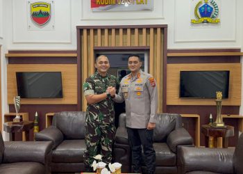PERKOKOH SINERGITAS TNI POLRI MELALUI SILATURAHMI KAPOLRES BINJAI DENGAN DANDIM 0203 LKT