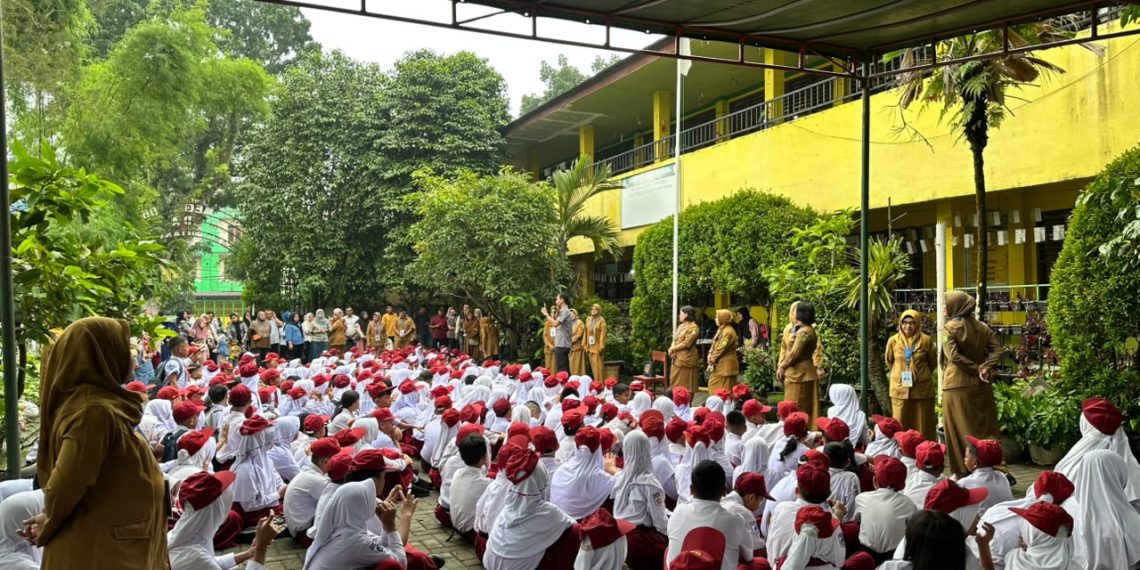 Sentuh Pelajar Tingkat SD Densus 88 AT Berikan Imunitas Ideologi Terhadap Paham IRET.