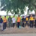 Gotong Royong Jumat Bersih, Forkopimcam Hinai Antusias Sambut Kedatangan Siswa SPN Polda Sumut