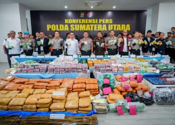 Polda Sumut Ungkap 3.865 Kasus Narkoba dalam Enam Bulan, Sita 5,3 Ton Barang Bukti