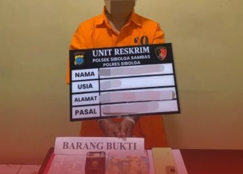 Polsek Sibolga Sambas Ungkap Dugaan Peredaran Ganja, Seorang Pria Diamankan