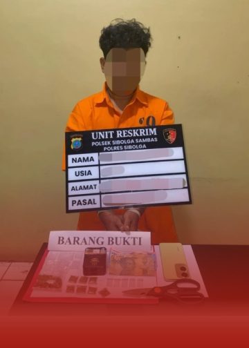 Polsek Sibolga Sambas Ungkap Dugaan Peredaran Ganja, Seorang Pria Diamankan