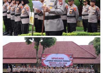 Kapolres Binjai Lantik 54 Personilnya Yang Naik pangkat TMT 1 Juli 2026
