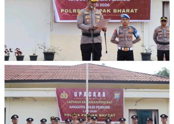 12 Personel Polres Pakpak Bharat Naik Pangkat Setingkat : Tingkatkan Profesionalisme Dalam Melaksanakan Tugas.