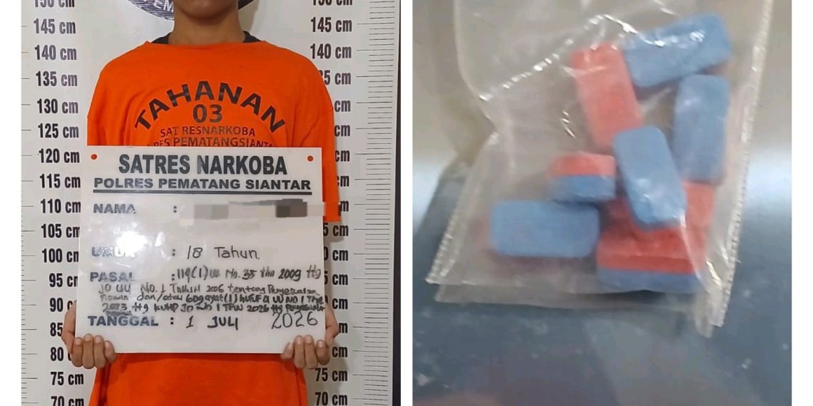 Putus Rantai Peredaran Narkoba,Polres Pematangsianțar Amankan Pemilik Ekstasi 8 Butir