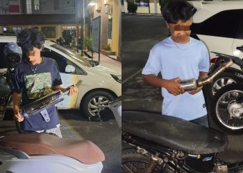 Patroli Hingga Subuh,Polres Pematangsiantar Amankan  Enam Sepedamotor Knalpot Brong