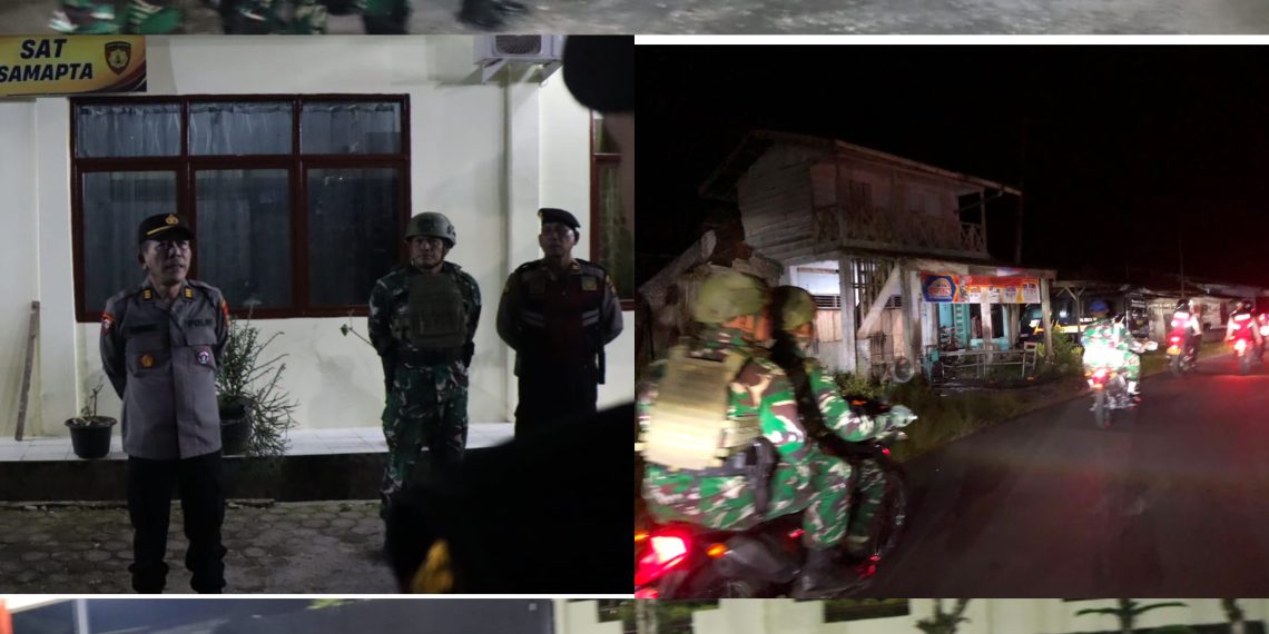 Antisipasi Gangguan Kamtibmas Polres Pakpak Bharat Bersama TNI Dan Satpol PP Gelar Patroli Skala Besar.