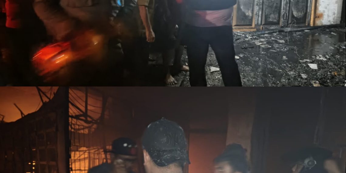 Polres Sibolga Lakukan Pengamanan, Evakuasi, dan Penanggulangan Kebakaran Pasar Nauli Sibolga