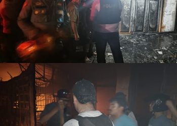 Polres Sibolga Lakukan Pengamanan, Evakuasi, dan Penanggulangan Kebakaran Pasar Nauli Sibolga