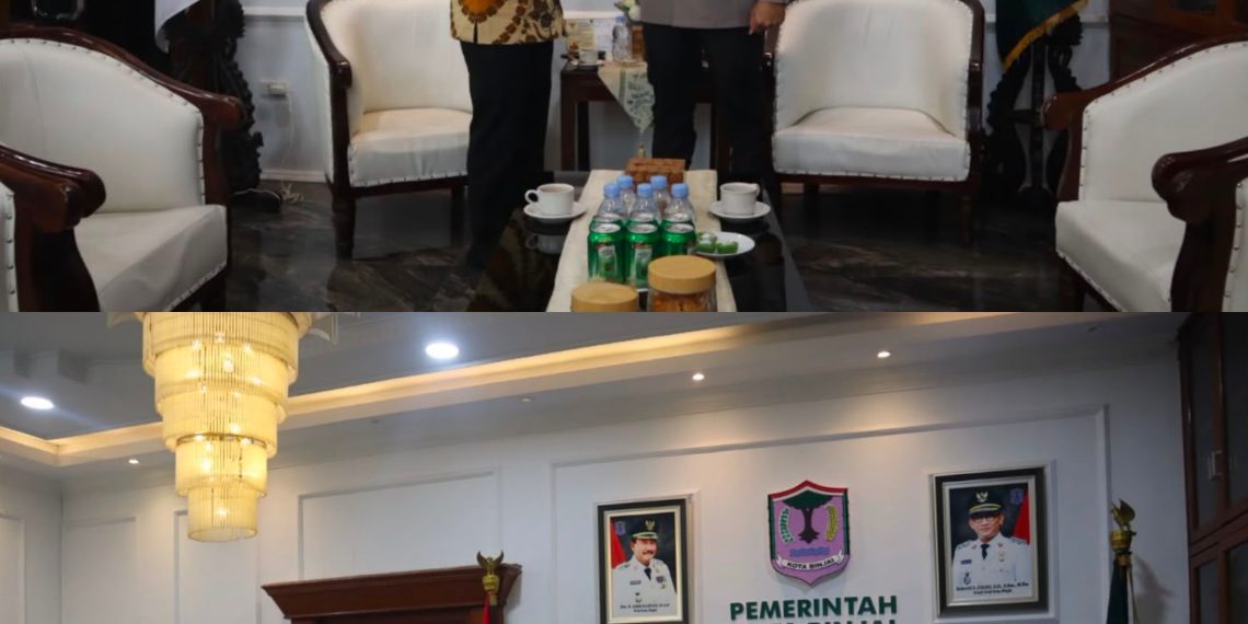 KAPOLRES BINJAI BERSAMA PJU GELAR KUNJUNGAN SILATURAHMI KE KANTOR WALIKOTA BINJAI