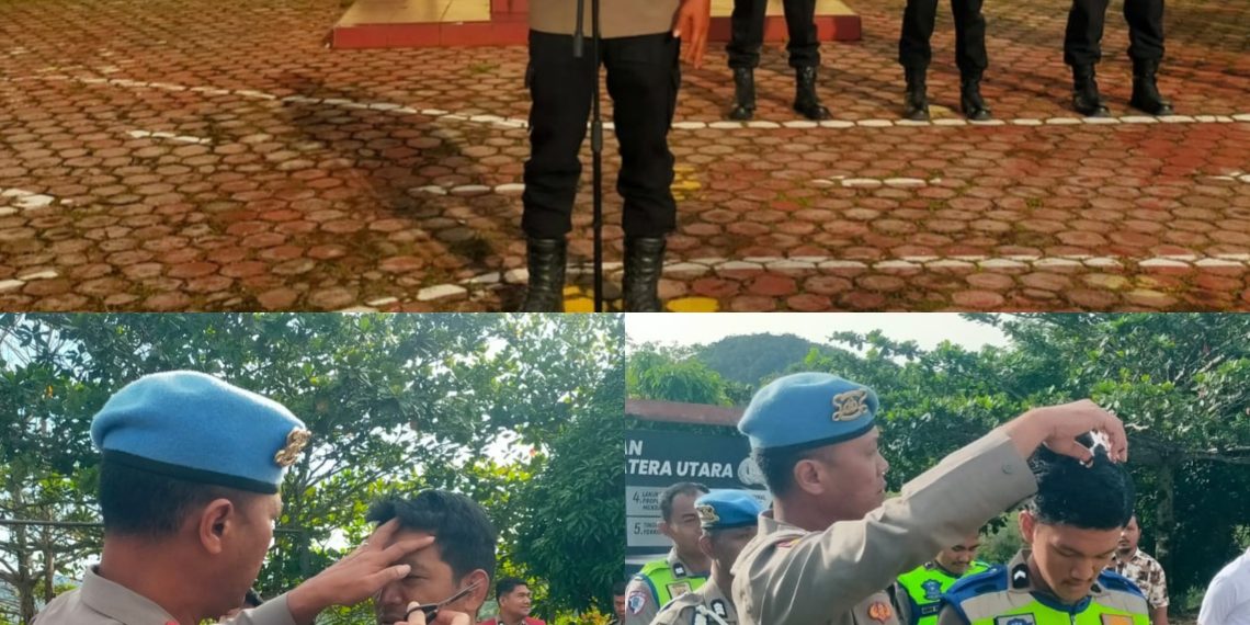 Berintegritas Dan Humanis Si Propam Polres Pakpak Bharat Lakukan Gaktiplin.