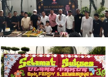 HUT ke-39, Pembina GRIB Jaya Kota Medan Ferdi Sanjaya Sembiring Gelar Syukuran dan Santuni Anak Yatim