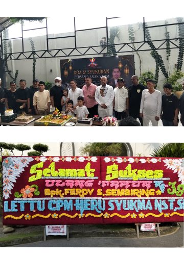 HUT ke-39, Pembina GRIB Jaya Kota Medan Ferdi Sanjaya Sembiring Gelar Syukuran dan Santuni Anak Yatim
