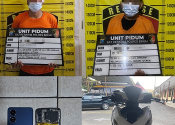Dua Pelaku Begal Di Tunggorono Binjai Timur, Ditangkap Satreskrim Polres Binjai